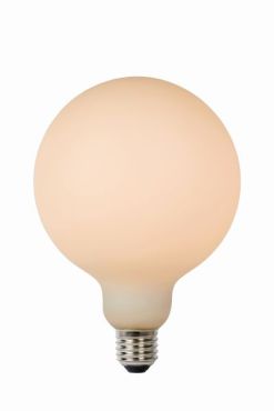 Lucide Ampoule LED - Ø 12,5 x 17,5 cm - E27 - 8W - 3 Stepdim - 2700K à 2200K - Opale
