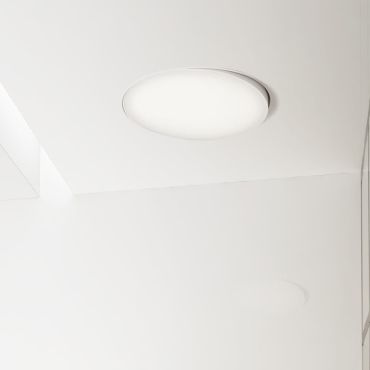 Nova Luce Perfect Profile Trimless - spot encastré sur télécommande (incl.) - Ø 1045 mm, 1030 mm encastré - 120W LED dimmable inclus - 2700K-6000K - blanc