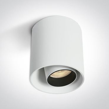 ONE Light LED Decorative Cylinders - plafonnier - Ø 8 x 9,5 cm - 12W LED inclus - blanc