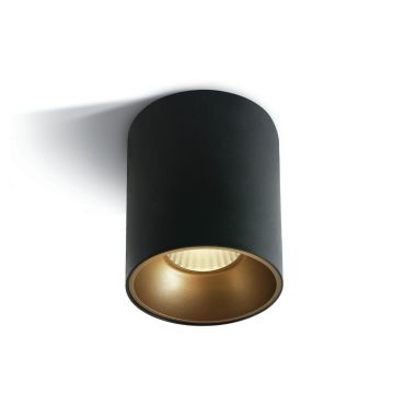 ONE Light Retro Dark Light Cylinders - spot en saillie 1L - Ø 9,4 x 11,5 cm - 20W LED inclus - noir
