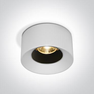 ONE Light Recessed Spots Fixed LED - spot à encastrer - Ø 84 mm, Ø 72 mm taille d'encastrement - 12W LED inclus - blanc