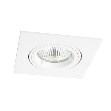 Maxlight Technical Spot - spot encastré 1L - 95 x 95 mm, Ø 80 mm encastrable - blanc