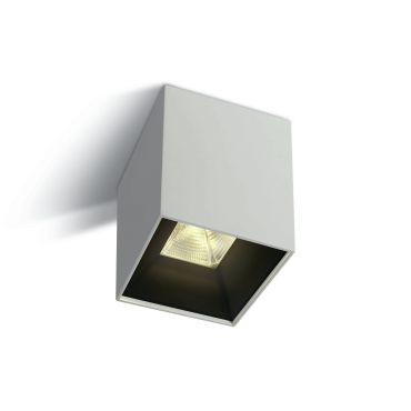 ONE Light Dark Light Pro Square Cylinders - spot en saillie 1L - 8 x 8 x 10,4 cm - 10W LED inclus - blanc