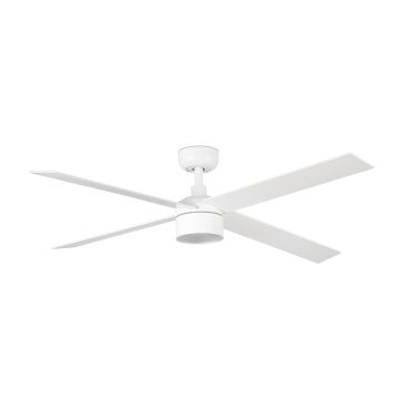 Faro Rudder Tek 4 L - ventilateur de plafond avec lumière - Ø 132 cm - mat blanc - 2700K