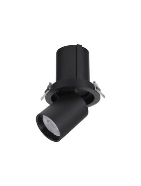 Nova Luce Naruto - spot à encastrer - Ø 115 mm taille d'encastrement - 20W LED inclus - noir - couleur de lumière blanc chaud