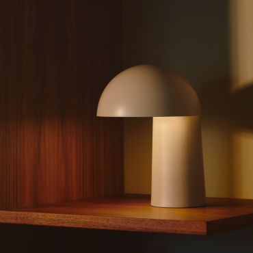 Design For The People Faye - lampe de table rechargeable - Ø 17,3 x 22 cm - dimmable LED inclus - beige