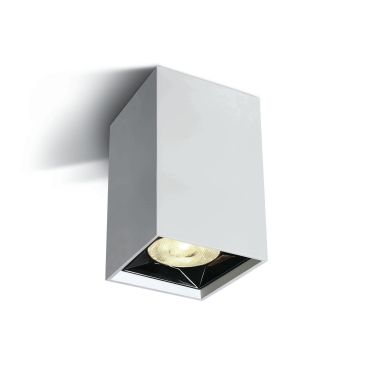 ONE Light Mirror Square Boxes - spot en saillie 1L - 4,9 x 4,9 x 8,2 cm - 6W LED inclus - blanc