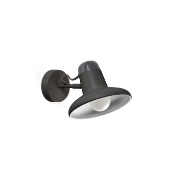 Faro Snap - applique murale avec interrupteur - 18 x 25 x 14 cm - gris foncé