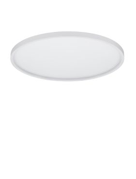 Nova Luce Chet - plafonnier avec télécommande - Ø 58,3 x 6,5 cm - 49W dimmable LED inclus - blanc sablé