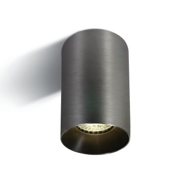 MODÈLE D’EXPOSITION - ONE Light Chill Out Cylinder GU10 - spot en saillie 1L - Ø 7,5 x 13,5 cm - gris métal - Incl. réflecteur
