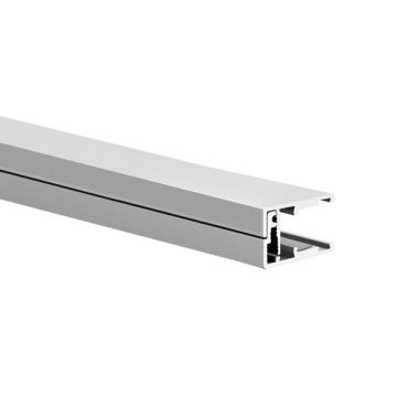 KLUS KRAV-05IN - Profilé LED pour parois en verre d'une épaisseur de 11,9mm à 13,5mm maximum - 1,69 x 2,80 cm - argent anodisé
