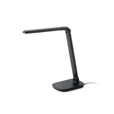 Faro Anouk - lampe de bureau avec USB - 35 x 13,5 x 40 cm - 8W LED dimmable inclus - noir mat
