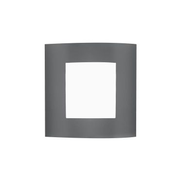 Nova Luce Zenith - Applique d'extérieur - 23 x 9,5 x 26,4 cm - IP44 - gris foncé et blanc