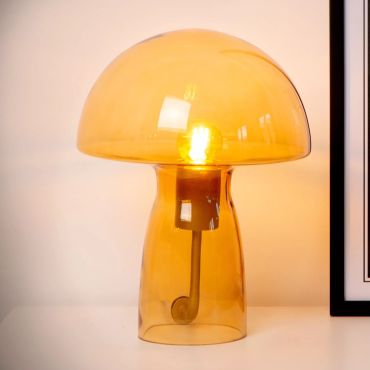Lucide Fungo - lampe à poser - Ø 23 x 28 cm - orange
