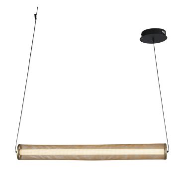 Suspension Searchlight Thread - 92 x 150 cm - LED dimmable 26W incl. - or et noir mat