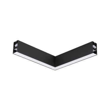 Nova Luce Dido - profilé lumineux linéaire - 34,5 x 3,8 x 7 cm - 20W LED inclus - noir - couleur de lumière blanc chaud