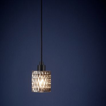 Nordlux Hollywood - lampe suspendue - Ø 10,8 x 317,7 cm - verre fumé