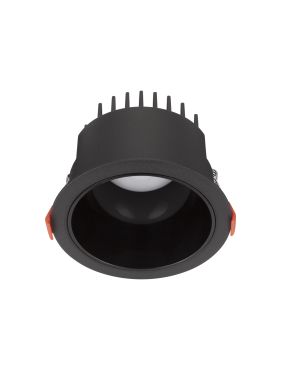 Nova Luce Luela - spot encastré - Ø 11,5 cm - taille encastrée Ø 10,5cm - 20W LED inclus - noir