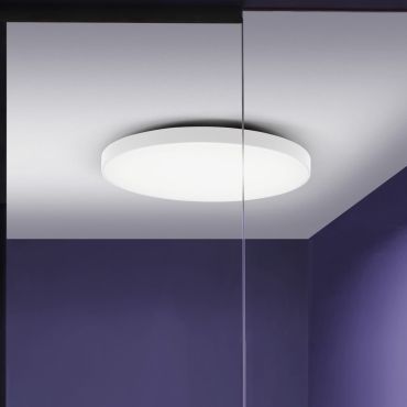 Nova Luce Perfect Profile - plafonnier - Ø 80 x 10 cm - 80W LED dimmable inclus - blanc