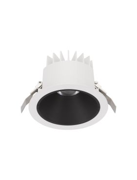 Nova Luce Brady - spot à encastrer - Ø 14 x 9 cm - Ø 130 mm encastré - 20W LED inclus - IP67- blanc avec noir