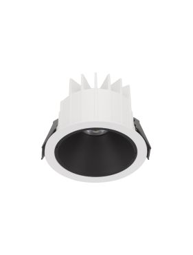 Nova Luce Brady - spot encastré - Ø 10 x 7,5 cm - Ø 90 mm encastré - 10W LED inclus - IP67- blanc avec noir