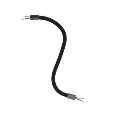 Creative Cables - Tube flexible recouvert de textile - 30 cm - noir