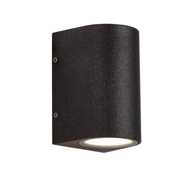Projectlight Dante - applique murale extérieure - 7,1 x 6,6 x 11,1 cm - 3W LED inclus - IP65 - gris foncé