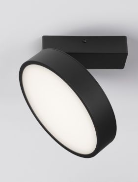 Nova Luce Perfect Profile - plafonnier sur télécommande (incl.) - Ø 20 x 9,5 cm - 20W LED dimmable inclus - 2700K-6000K - noir