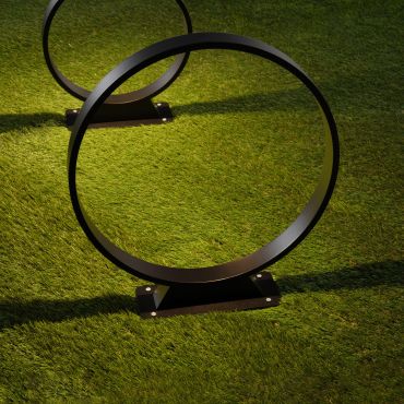 Nova Luce Metro - lampe de jardin - Ø 40 x 44 cm - 6W LED inclus - IP65 - noir sablé