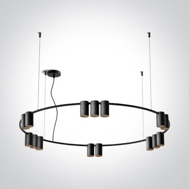 ONE Light Pendants - lampe suspendue - Ø 100 x 150 cm - noir