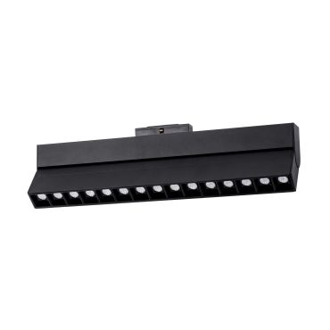 Nova Luce Este - profilé magnétique - 40,7 x 3,4 x 11,6 cm - 22W LED inclus - noir - couleur de lumière blanc chaud