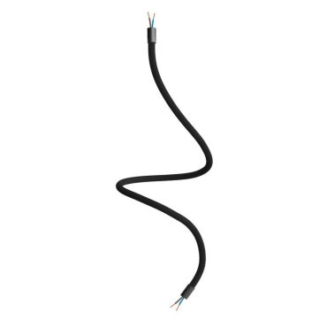 Creative Cables - Tube flexible recouvert de textile - 90 cm - noir
