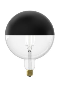 Calex Kalmar Top Mirror Ampoule LED - Ø 20 x 26,5 cm - E27 - 6W dimmable - 1800K - noir
