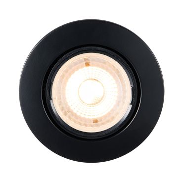 Nordlux Mixit Pro - spot encastré - Ø 85 mm, Ø 76 mm taille d'encastrement - IP23 - noir