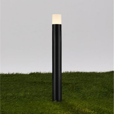 Nova Luce Paul - lampe de jardin sur pique - Ø 8 x 80 cm - 10W LED inclus - IP65 - noir sablé
