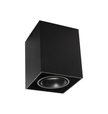 Nova Luce Rende - spot en saillie - 9,6 x 9,6 x 12 cm - noir