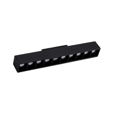 Nova Luce Este - luminaire pour système de profilés magnétiques - 26,9 x 3,5 x 5,1 cm - 15W LED inclus - noir - couleur de lumière blanche