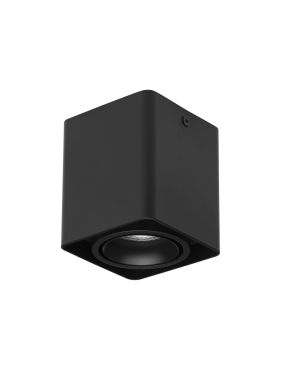 Nova Luce Rende - spot en saillie - 8,5 x 8,5 x 10 cm - noir