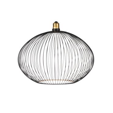 Segula Floating Globe Filo LED Oval - Ø 30 cm - E27 - 6W dimmable - 2200K - noir