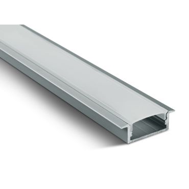 ONE Light - profilé LED encastré - 3 x 1 cm - longueur 200 cm - aluminium