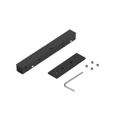 VK Lighting Eiva - système de rail magnétique - connecteur électrique et mécanique pour profilé de montage - noir
