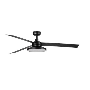 Faro Cruiser Tak 3 L - ventilateur de plafond avec lumière - Ø 132 cm - noir mat - 2700K