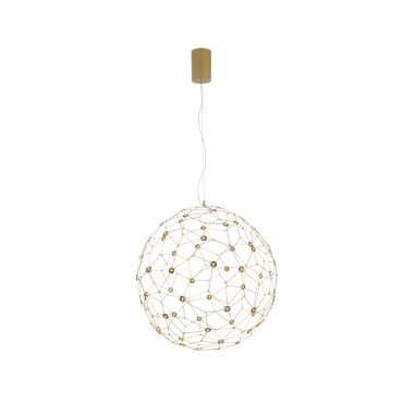 Nova Luce Sole - lampe suspendue - Ø 60 x 310 cm - 21,6W LED inclus - or