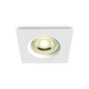 ONE Light Gamme Salle de Bains - spot encastré - 85 x 85 mm, Ø 68 mm encastré - IP65 - blanc