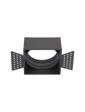 Nova Luce Wall Washer - spot encastré pour module LED - 7,4 x 7,4 cm - noir