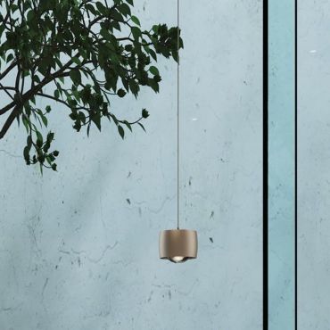 VK Lighting Aura - lampe suspendue encastrée - Ø 10,2 x 310,1 cm - 10W dimmable LED inclus - or
