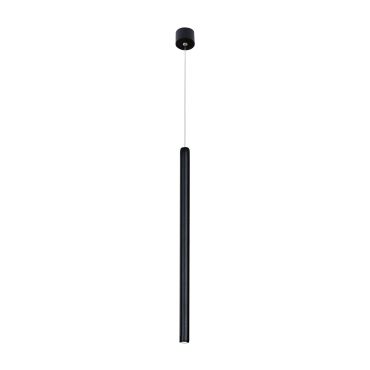Nova Luce Ultrathin - lampe suspendue - Ø 2,5 x 150 cm - 3W LED inclus - noir