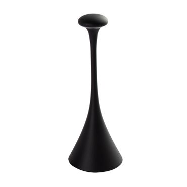 VK lighting Trumpet - lampe de table rechargeable - Ø 9,9 x 29,2 cm - LED dimmable 2,2W inclus - IP54 - noir