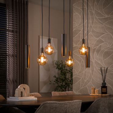 Vico Senso - lampe suspendue - 100 x 20 x 150 cm - brun sienne