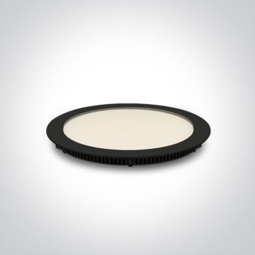 ONE Light Round Recessed Panels - spot encastrable - Ø 22,3 x 2,2 cm - 18W LED inclus - IP40 - noir - CCT